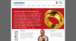 Desktop Screenshot of coronetmachinery.com